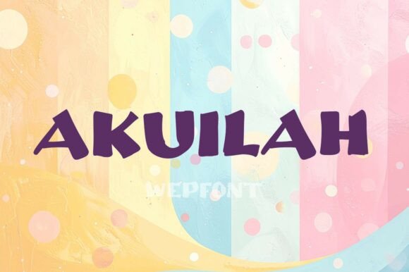 Akuilah Display Font for Editorial and Creative Projects