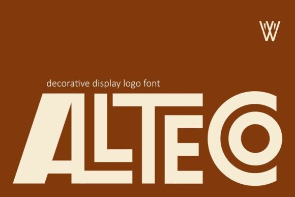 Allteco: The Modern Retro Display Font for Bold Branding and Instant Logo Creation