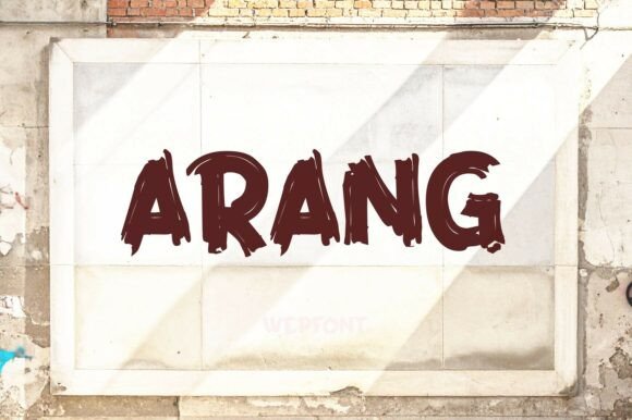 Arang: A Bold Display Font for Authentic Editorial Design