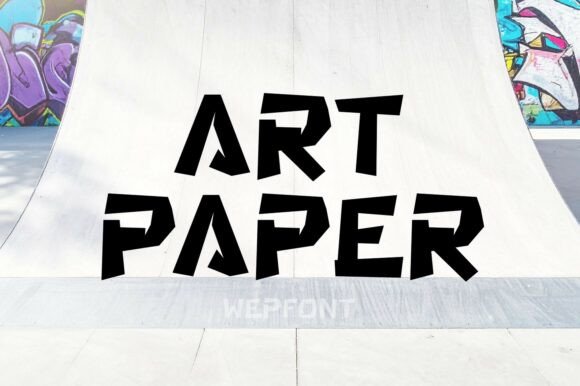 Art Paper Typeface: Urban Display Font for Bold Campaigns