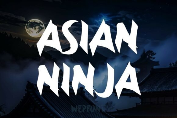 Asian Ninja: The Impactful Display Font for Bold Editorial Design