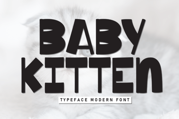 Baby Kitten Display Font for Bold Social Media Graphics