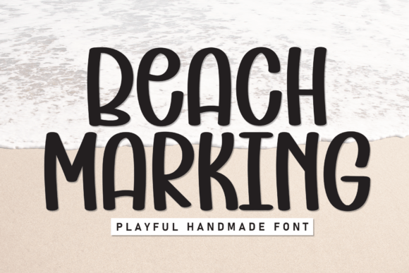 Beach Marking: A Handwritten Display Font for Charming Brand Identity