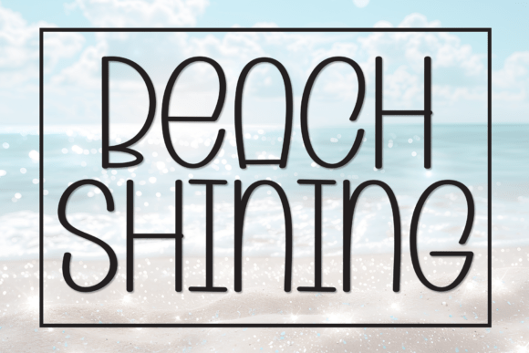 Beach Shining: A Charming Handwritten Display Font for Editorial Design