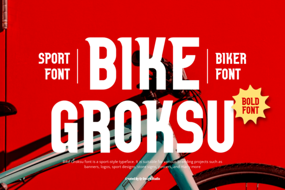 Bike Groksu Typeface Review for Brand Identity
