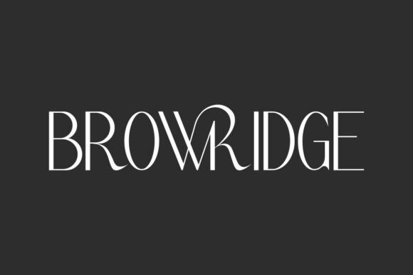 Browridge: A Modern Display Typeface for Polished Branding