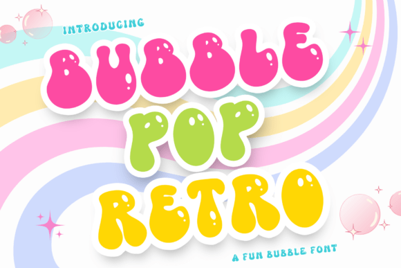 Bubble Pop Retro Display Font for Modern Web Design