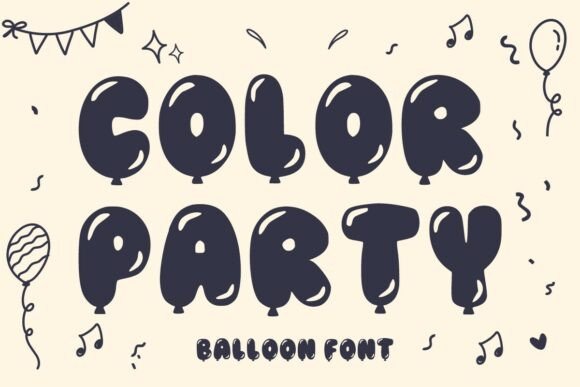 Color Party Typeface Review for Editorial Joy