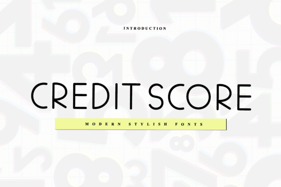Credit Score Typeface for Modern Craft Branding