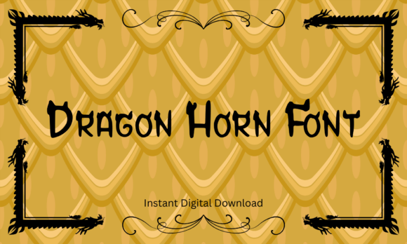 Dragon Horn Typeface Review for Fantasy Branding