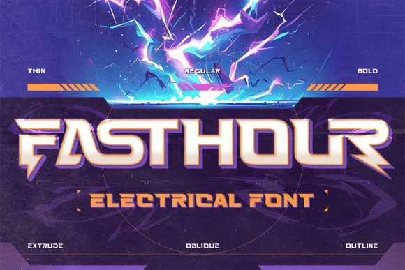 Fasthour: A High-Energy Display Font for Dynamic Branding