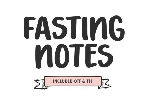 Fasting Notes: The Bold Handwritten Font for Authentic Brand Identity