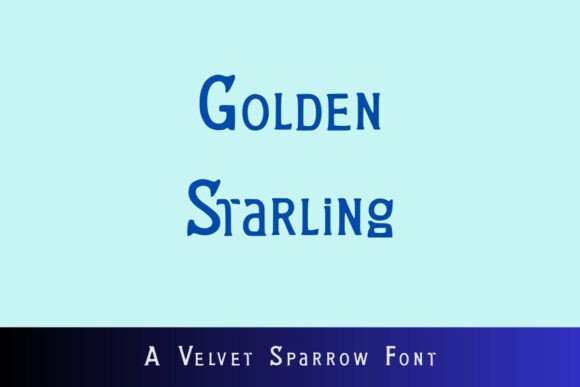 Golden Starling Display Font for Modern Brand Campaigns