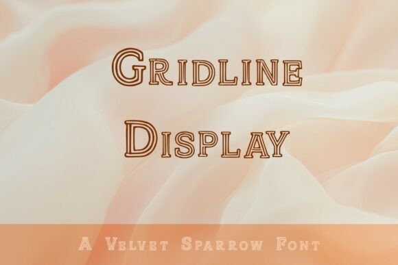 Gridline Display Typeface Review for Crafters and Makers