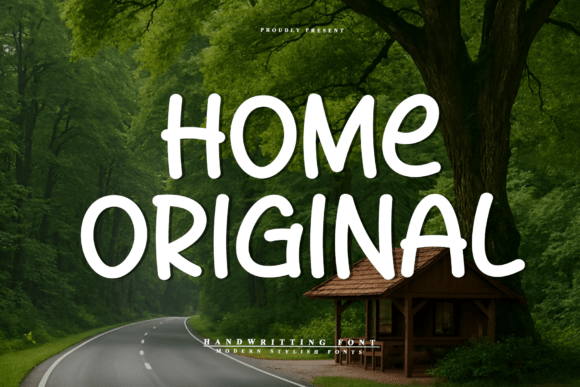 Home Original Typeface: Elevate Handmade Branding