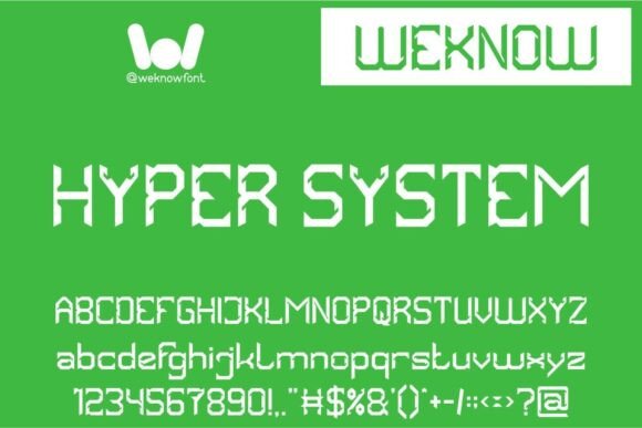 Hyper System: The Modern Display Font for Bold Branding