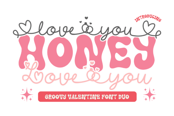Love You Honey: A Groovy Display Font for Modern Branding