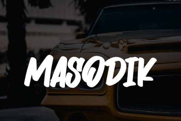 Masodik: The Heavy-Weighted Display Font for High-Impact Visuals