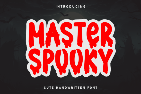 Master Spooky: A Cheerful Handwritten Display Font for Editorial Design