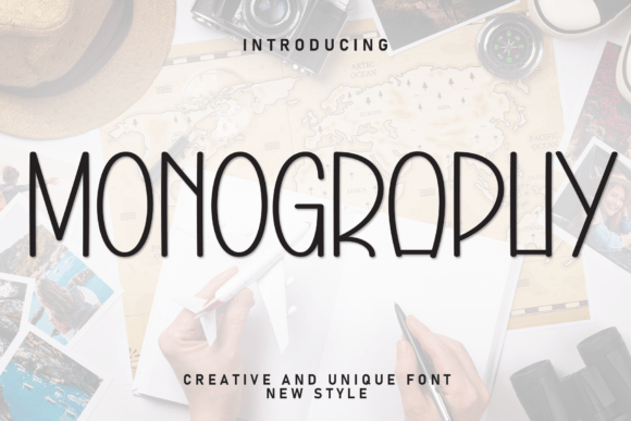 Monography: A Sweet Handwritten Display Font for Crafters