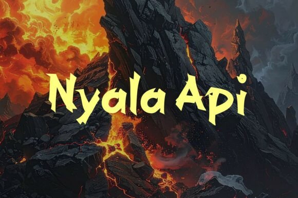 Nyala Api: A Dramatic Display Typeface for Editorial Impact