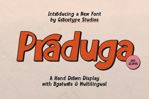 Praduga Display Font Review for Handmade Branding