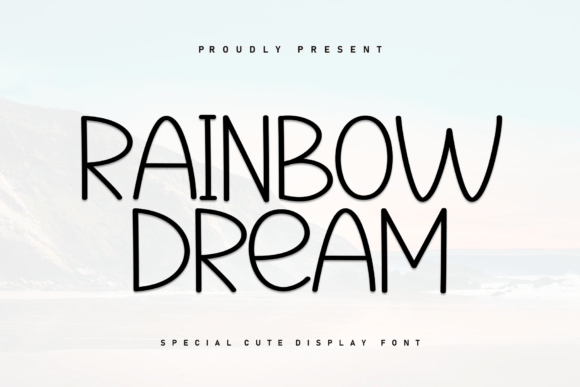 Rainbow Dream: A Charming Handwritten Font for Handmade Products
