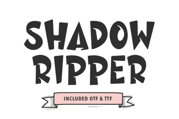 Shadow Ripper: A Bold Display Typeface for Modern Digital Branding
