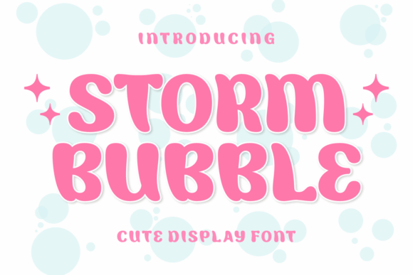Storm Bubble Typeface Review: Fresh Display Fonts for Joyful Branding
