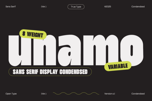 Unamo Font Review: A Bold Display for Modern Branding