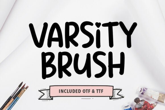 Varsity Brush Typeface for High-Impact Campaign Design